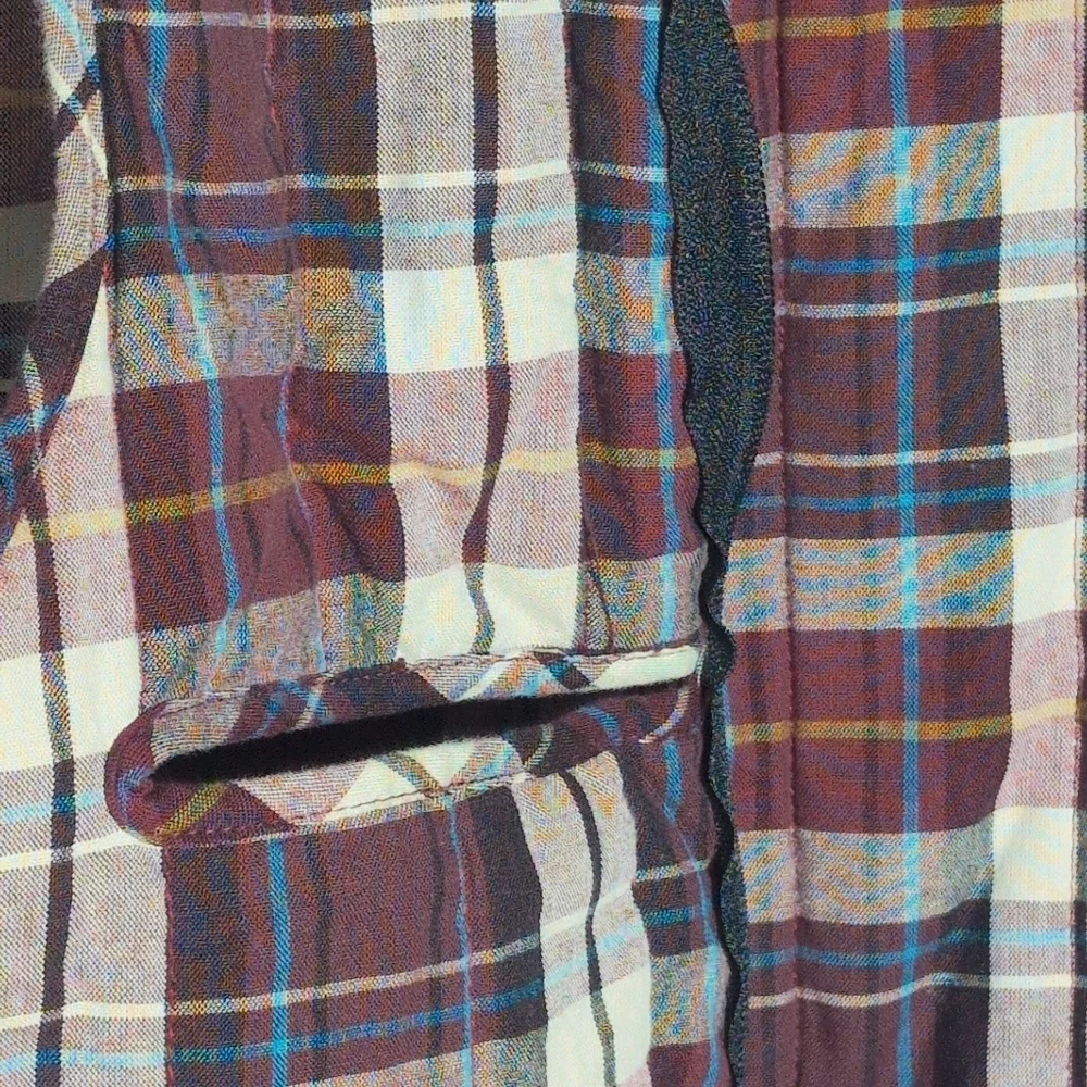 Indian Motorcycle Plaid Sleeveless Jacket Liner Only Zip In Sz M